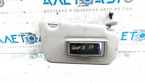 Nissan Leaf 18-24 right visor, gray, with backlight, without hook, for cleaning