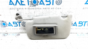 Left Nissan Leaf 18-24 gray visor with backlight without hook for cleaning