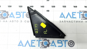 Triangle plug for the front left door of the Audi Q3 83A 19-25, glossy black