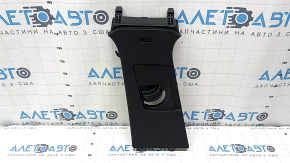Left center pillar trim, upper belt, Audi Q3 83A 19-25, black, scratches