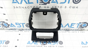 Rear center console trim for Audi Q3 83A 19-22 black for rear row air vents and USB Hub