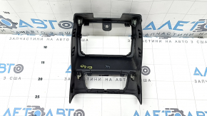 Rear center console trim for Audi Q3 83A 19-22 black for rear row air vents and USB Hub