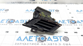 Left front panel air vent deflector for Audi Q3 83A 19-25, glossy black with chrome