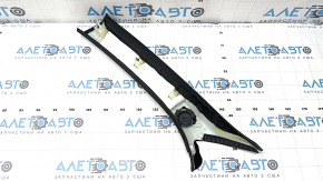 Upper right front pillar trim for Audi Q3 83A 19-25, black, under the tweeter