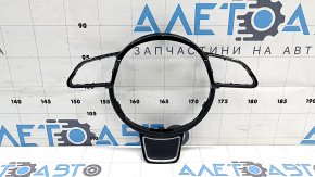Audi A3 8V 15-16 steering wheel cover, black, glossy