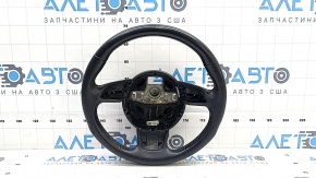 Audi A3 8V 15-20 leather steering wheel, black, no paddles, no buttons, scratches