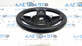 Audi A3 8V 15-20 leather steering wheel, black, no paddles, no buttons, scratches