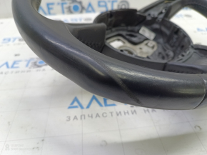 Audi A3 8V 15-20 leather steering wheel, black, no paddles, no buttons, scratches
