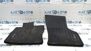 Set of floor mats for the Audi A3 8V 15-20 rubber, black, scratches