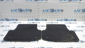 Set of floor mats for the Audi A3 8V 15-20 rubber, black, scratches