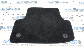 Rear left floor mat for Audi A3 8V 15-20, cloth, black