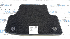 Rear left floor mat for Audi A3 8V 15-20, cloth, black