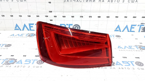 Audi A3 8V 15-16 4D usa LED outer left fender light, cracks in the glass, glass peeled off