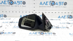 Left side mirror assembly for BMW X1 F48 16-22, white, 5-pin, turn signal, auto-dimming