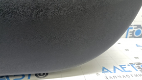 Front right door trim card BMW X1 F48 16-22 black, black leather insert, black leather armrest, with handle, molding black gloss, with backlight, worn