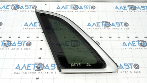Rear left window, blind glass, Audi Q3 83A 19-23, chrome, tinted