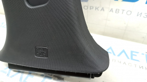 Left center pillar trim, upper belt, Mazda CX-5 17-25, black, scratches