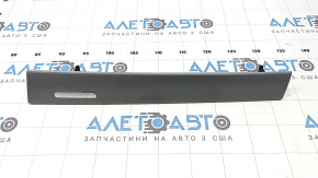 Lower right front panel trim for Audi Q3 83A 19-25, dark aluminum, quattro, scratches, broken fasteners