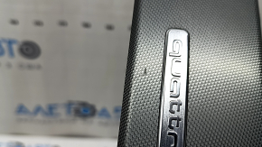 Lower right front panel trim for Audi Q3 83A 19-25, dark aluminum, quattro, scratches, broken fasteners