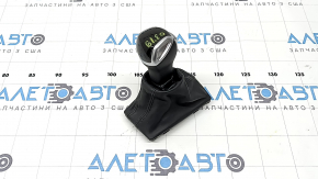 Audi Q3 83A 19-25 automatic transmission knob, black leather with chrome, scratches