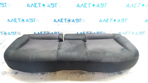 Rear seat, 2nd row, lower part, Nissan Leaf 18-22, combination, black cloth