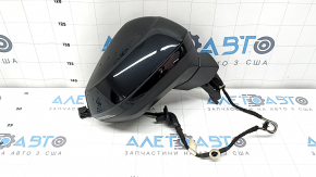 Right side mirror assembly for Audi Q3 83A 19-2 6+2 pins, turn signal, heated, BSM, black
