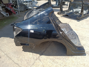 Quarter wing rear right Honda Accord 13-17 hybrid on the body, black, painted, dents, bumps