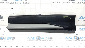 Lower rear left door trim for Audi Q3 83A 19-23 S-Line, gray molding