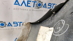 Front bumper bare Hyundai Sonata 15-17 SE white W8, cracks, breaks, broken fasteners