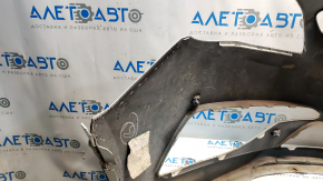 Front bumper bare Hyundai Sonata 15-17 SE white W8, cracks, breaks, broken fasteners