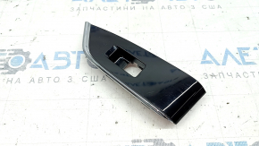Right rear window lift control trim for Mazda CX-5 17-25, gloss black, with chrome molding, scratches