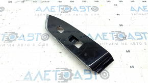 Front right window lift control trim for Mazda CX-5 17-24, gloss black, with chrome molding, scratches