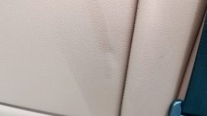 Rear seat backrest, 2nd row, left, Audi Q3 83A 19-25, brown leather, with seat belt, dented