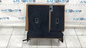 Rear seat backrest, 2nd row, left, Audi Q3 83A 19-25, brown leather, with seat belt, dented