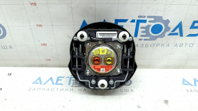 Mazda CX-5 19-25 black steering wheel airbag with chrome trim, scratches, rusty piston
