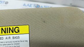 Right visor Honda Accord 13-17 beige, without hook, dry cleanable