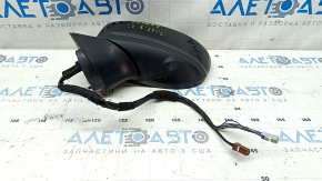 Left side mirror assembly for Mazda CX-5 21-25, 9+1 pin, BSM, heated, turn signal, auto-folding, camera, black