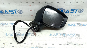 Right side mirror assembly for Mazda CX-5 21-25, 9+1 pin, BSM, heated, turn signal, auto-folding, camera, black, scratches