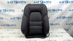 Upper passenger seat trim for Mazda CX-5 17-23, brown leather, heated, air ventilated, perforated, needs cleaning, scratches