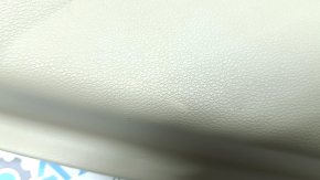 Rear left door panel for a 13-17 Honda Accord, beige, armrest and insert, beige leather, needs cleaning, scratches, whitened plastic