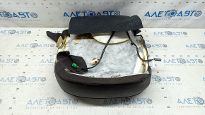 Lower passenger seat trim for Mazda CX-5 17-23, brown leather, heated, blown, perforated, needs cleaning, scratches, water contact