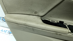 Beige front left door panel for a 16-17 Honda Accord, beige leather armrest and insert, glossy wood molding, suitable for seat memory, suitable for dry cleaning, scratches