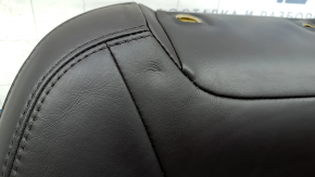 Driver's seat trim, upper part, Mazda CX-5 17-23, brown leather, heated, blown, perforated, ready for cleaning, tipped