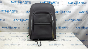 Driver's seat trim, upper part, Mazda CX-5 17-23, brown leather, heated, blown, perforated, ready for cleaning, tipped