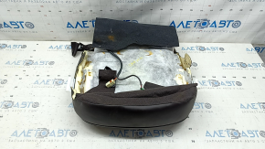 Driver's seat trim, lower part, Mazda CX-5 17-23, brown leather, heated, blown, perforated, needs cleaning, torn blower