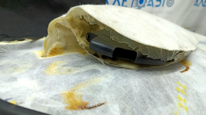 Driver's seat trim, lower part, Mazda CX-5 17-23, brown leather, heated, blown, perforated, needs cleaning, torn blower