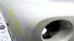 Front bumper assembly for BMW X1 F48 16-19, white, with parking sensors, scratches, sand