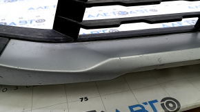 Front bumper assembly for BMW X1 F48 16-19, white, with parking sensors, scratches, sand