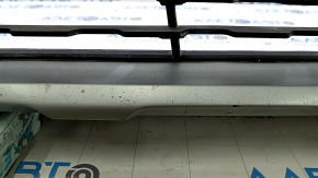 Front bumper assembly for BMW X1 F48 16-19, white, with parking sensors, scratches, sand