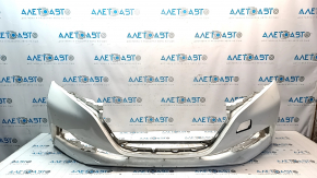 Bare front bumper Nissan Leaf 18-24 S, SV under 40 kWh white QAK, rubbed